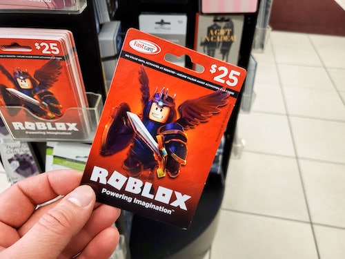 Roblox gift card.