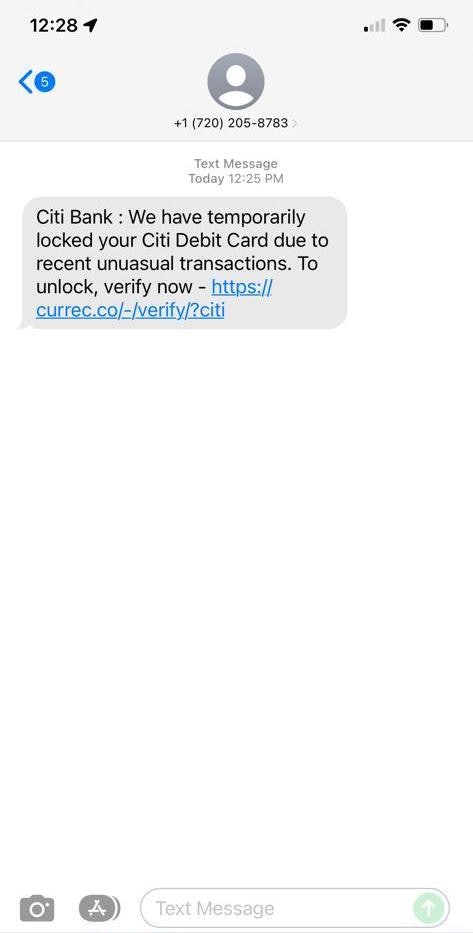 This text message is scam