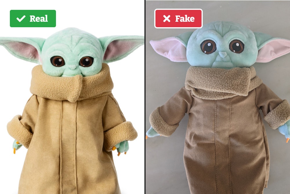 Baby Yoda vs Fake