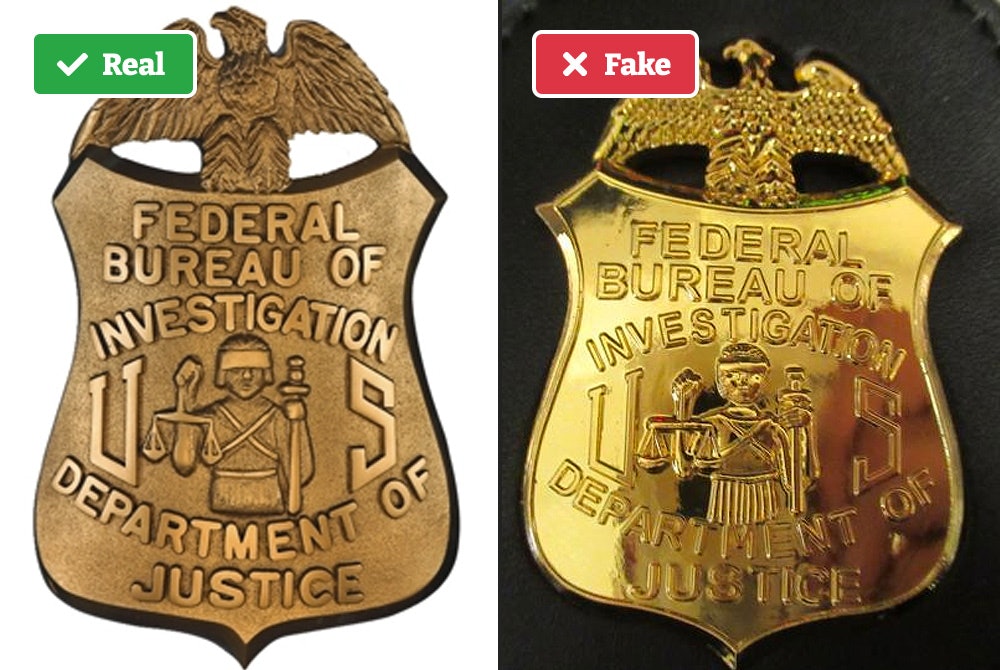 Fake FBI badges