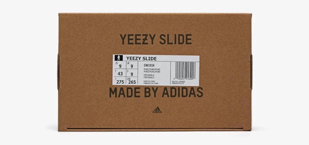 Yeezy Slides box