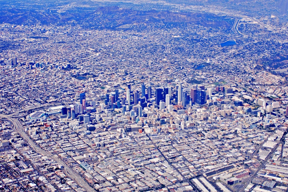 Birdseye view of Los Angeles