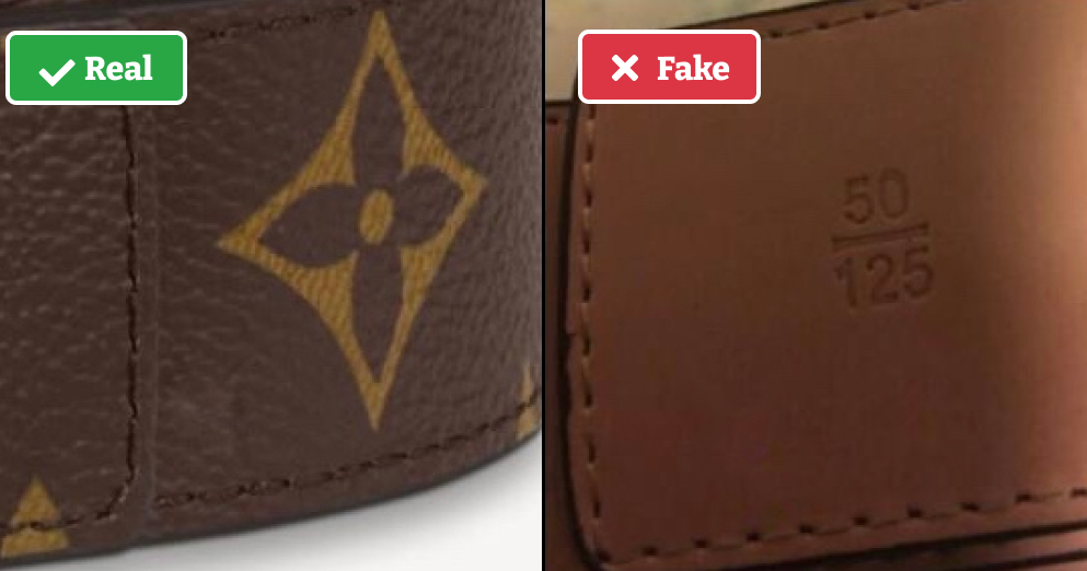 How to Tell if Louis Vuitton Belt is Real Pictures Real vs Fake   Bagaholic