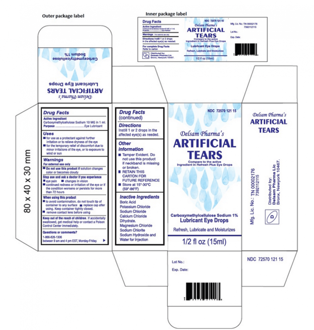 Delsam Pharma's Artificial Tears packaging
