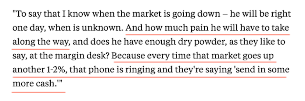 Business Insider Michael Burry Quote
