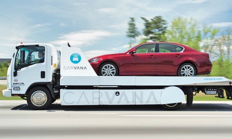 Carvana car delivery