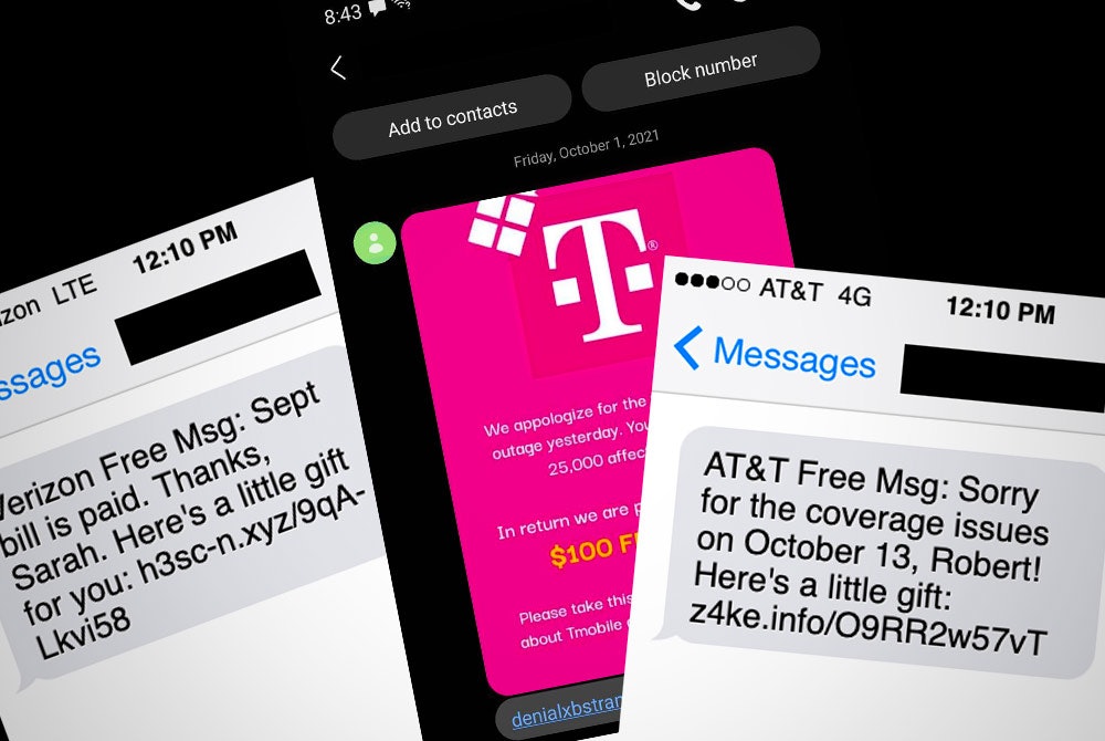 The "Little Gift" is a Lie! Protect Yourself From Verizon, T-Mobile, & AT&T Text Scams