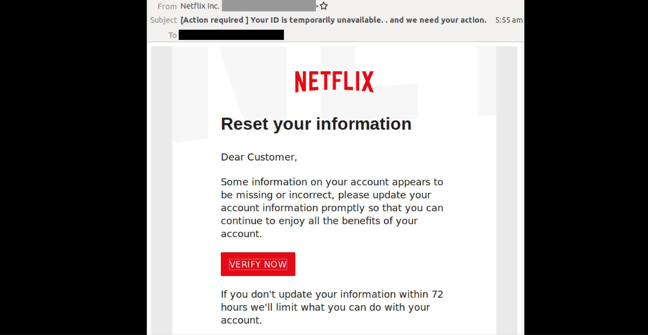 Netflix Phishing Campaign Spikes in Brazil with Account Update